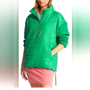 Ralph Lauren RLX Women's Quilted Panel Hybrid Pullover Jacket Size L‎